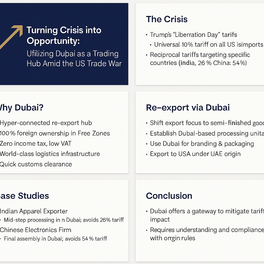 How Dubai Can Become a Golden Gateway for Indian & Chinese Exporters Amid the US Trade War